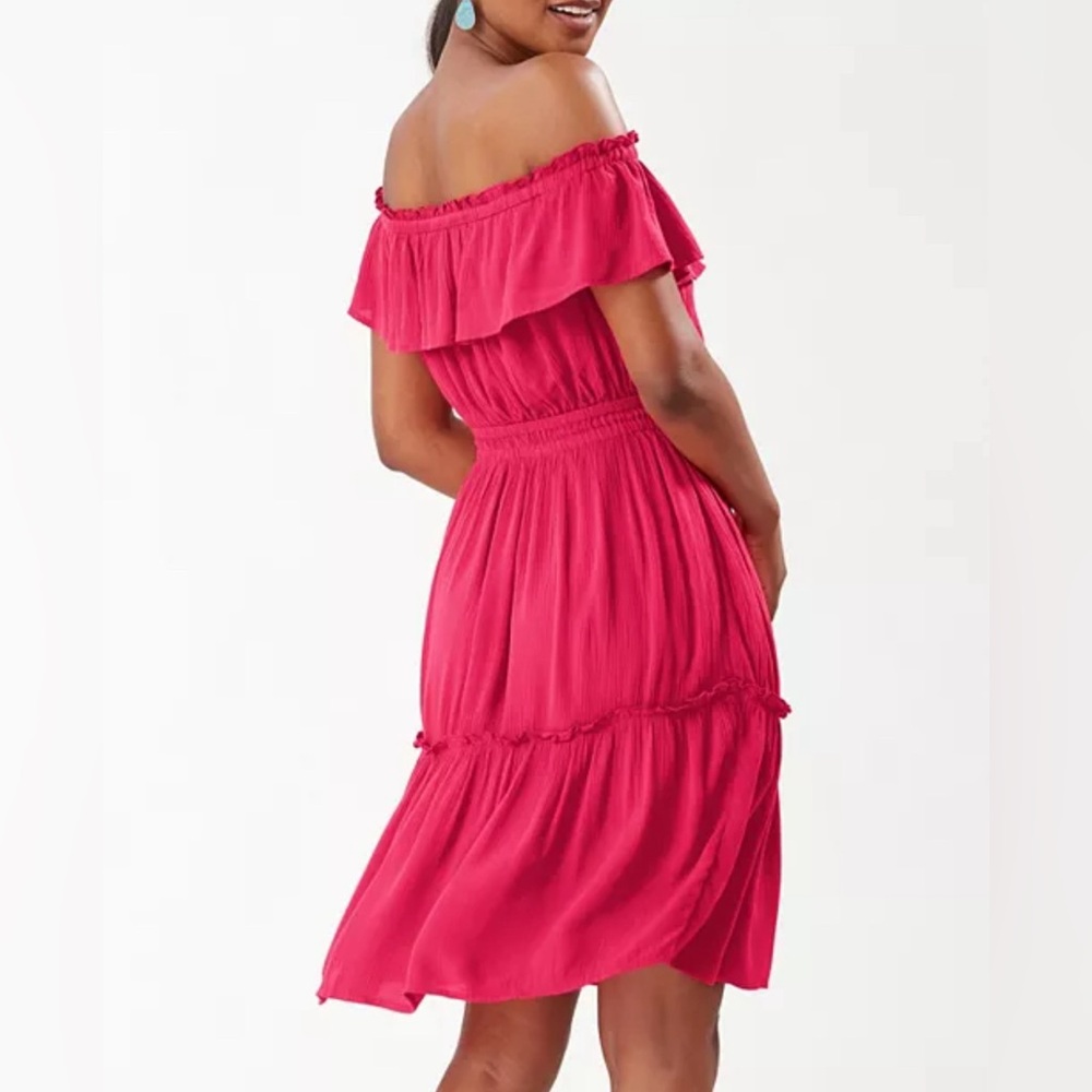 Tommy bahama off the shoulder dress